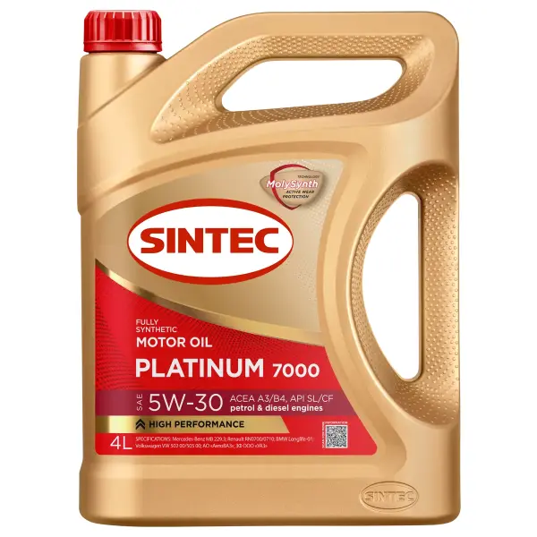 Sintec Sintec Platinum 7000 5W-40 A3/B4 4L
