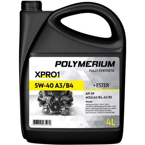 Моторное масло POLYMERIUM XPRO1 5W-40 A3/B4 4L