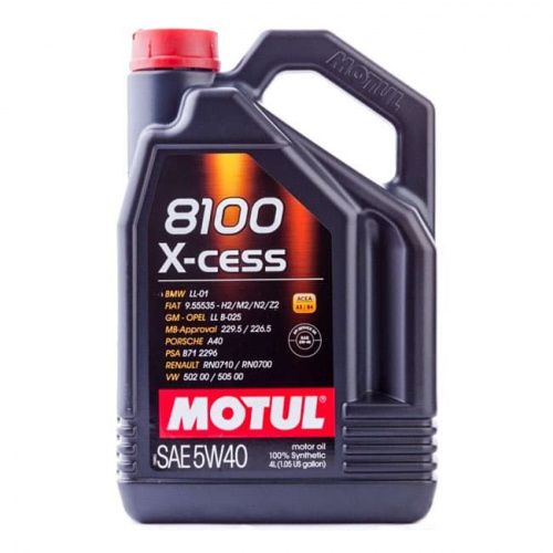 Моторное масло Motul 8100 X-cess Gen2 5W-40 4L