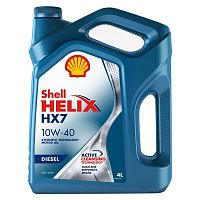 Моторное масло Shell Helix HX7 10W-40 Diesel 4L
