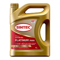Моторное масло SINTEC PLATINUM 7000 5W-40 A3/B4 SN/CF 4L