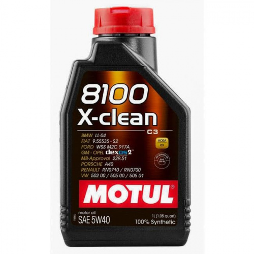 Моторное масло Motul 8100 X-clean Gen2 5W-40 1L