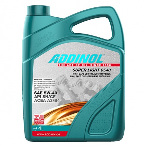Моторное масло Addinol Super Light 0540 4L