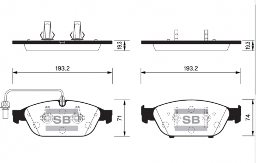 Колодки тормозные дисковые передние Ауди А6(4G) A7(4H) А8(4H) 11-