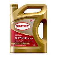 Моторное масло SINTEC PLATINUM 7000 5W30 A3/B4 SL/CF 4L