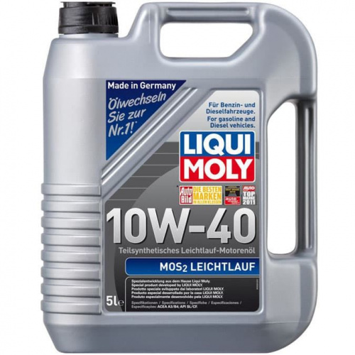 Моторное масло Liqui Moly MoS2 Leichtlauf 10W40 5L